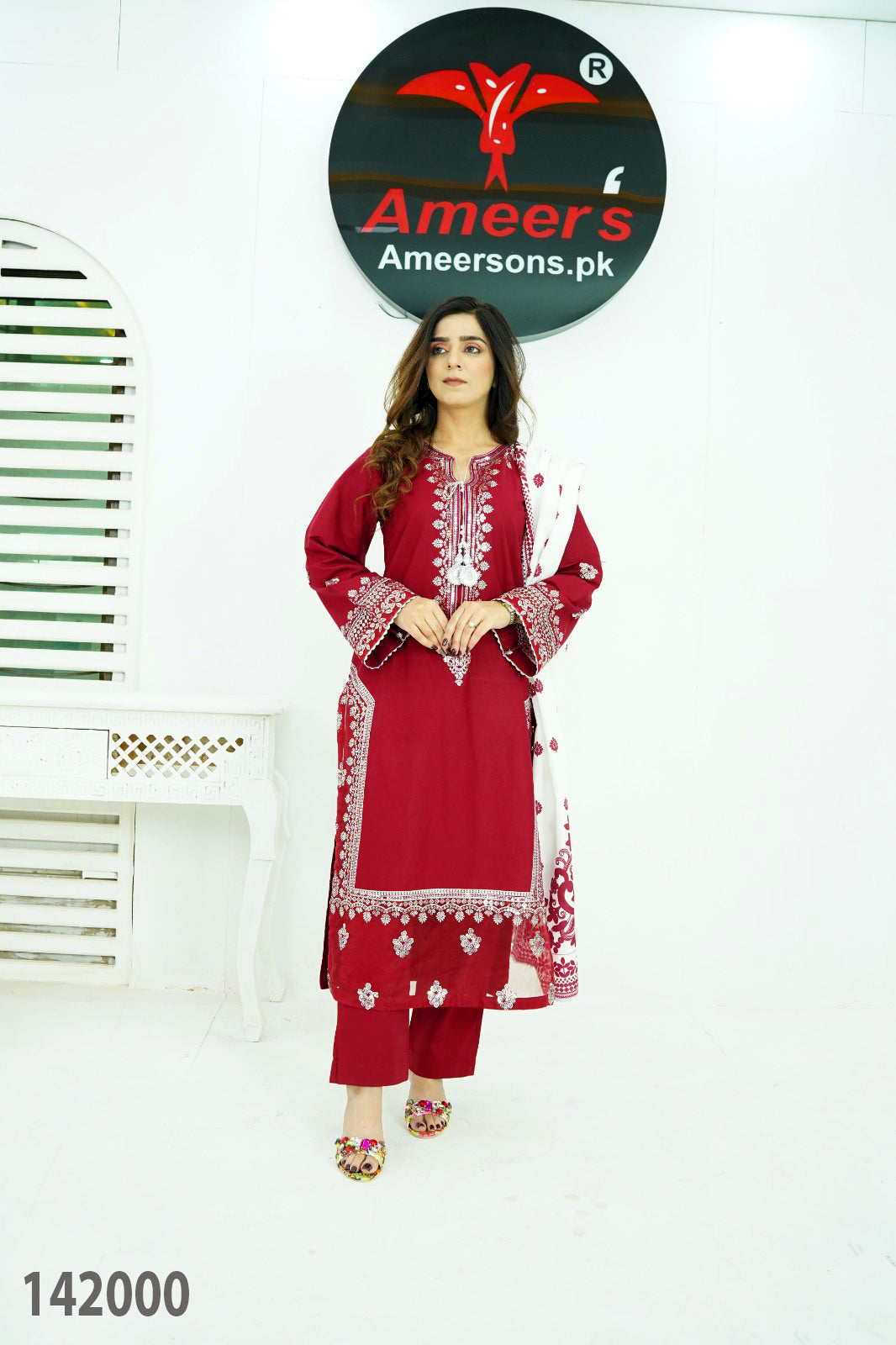 New Winter Collection Three Piece By Ameer Sons