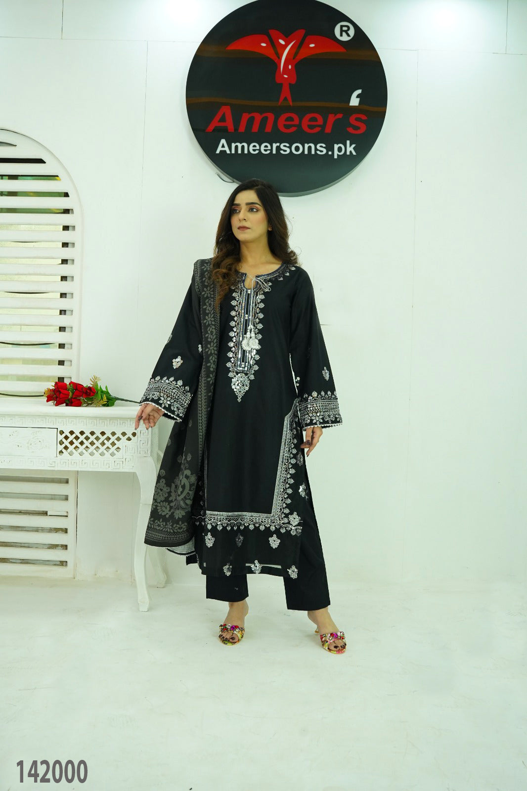 New Winter Collection Three Piece By Ameer Sons