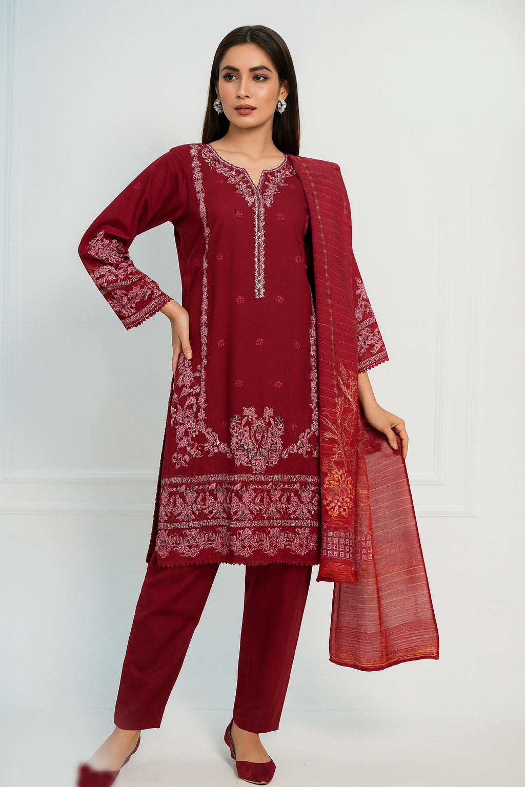 New Shirt Khaddar three piece collection