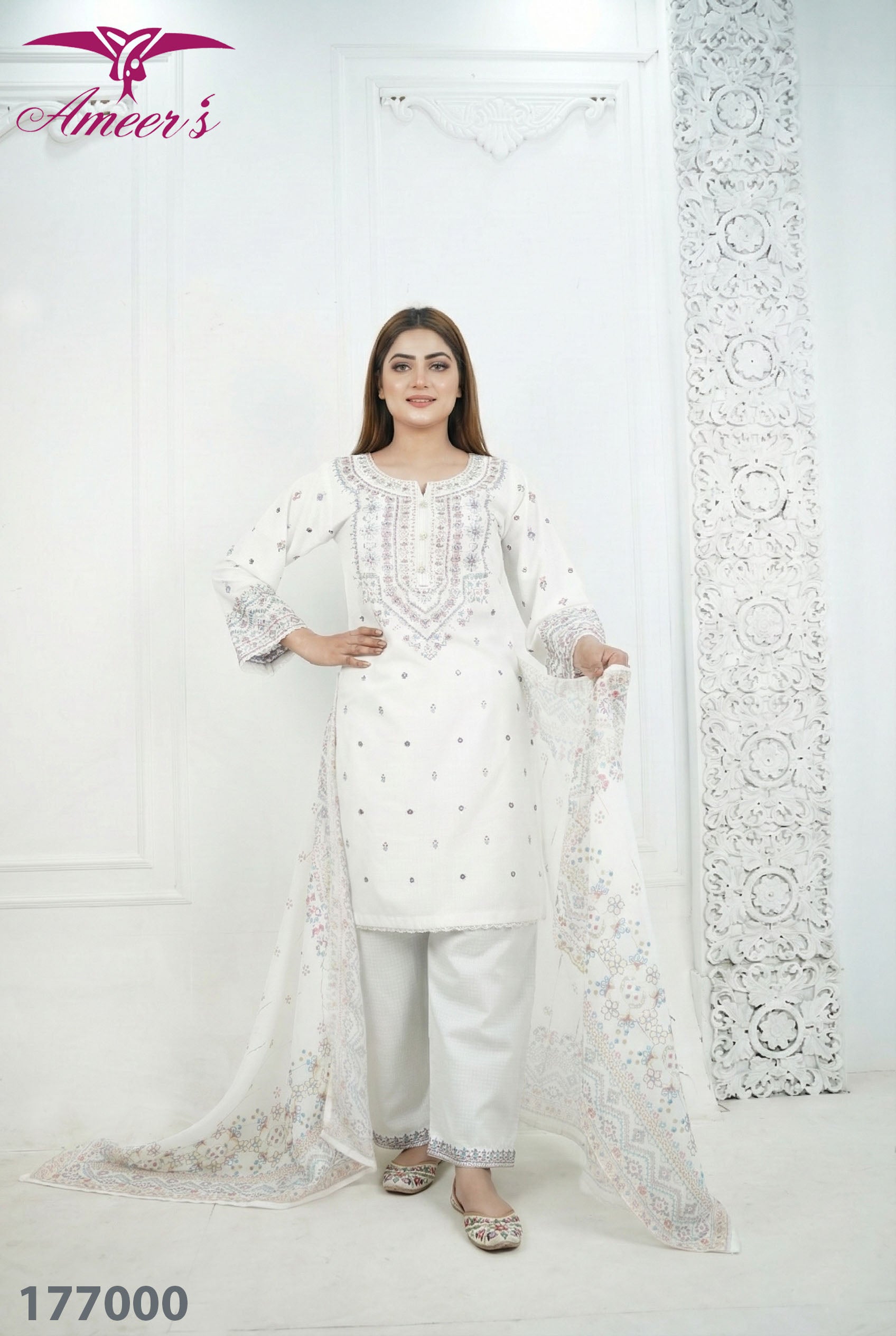 3 Piece - Embroidered Khaddar Suit || new collection 2026