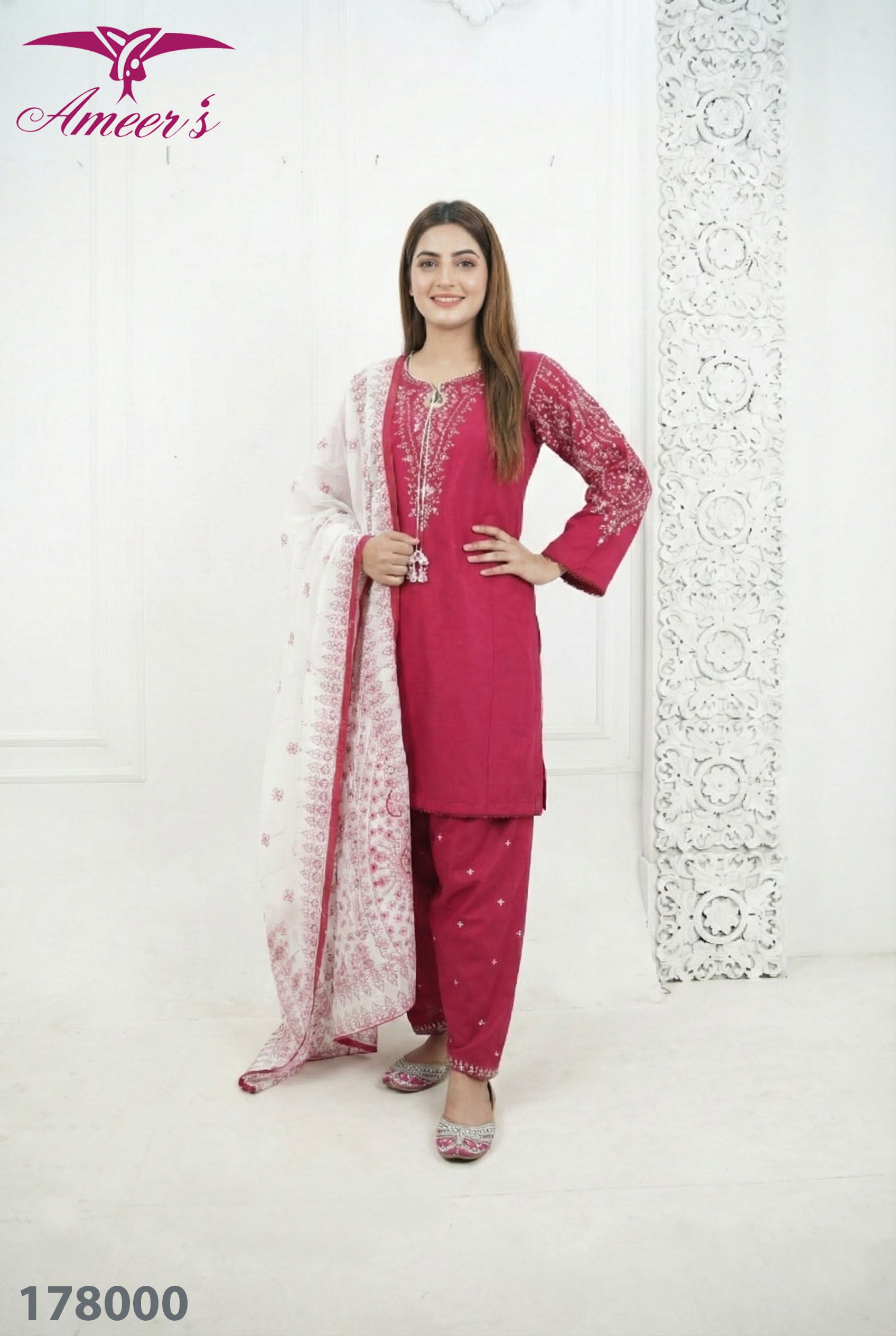 3 Piece - Embroidered || 2026 Khaddar Suit