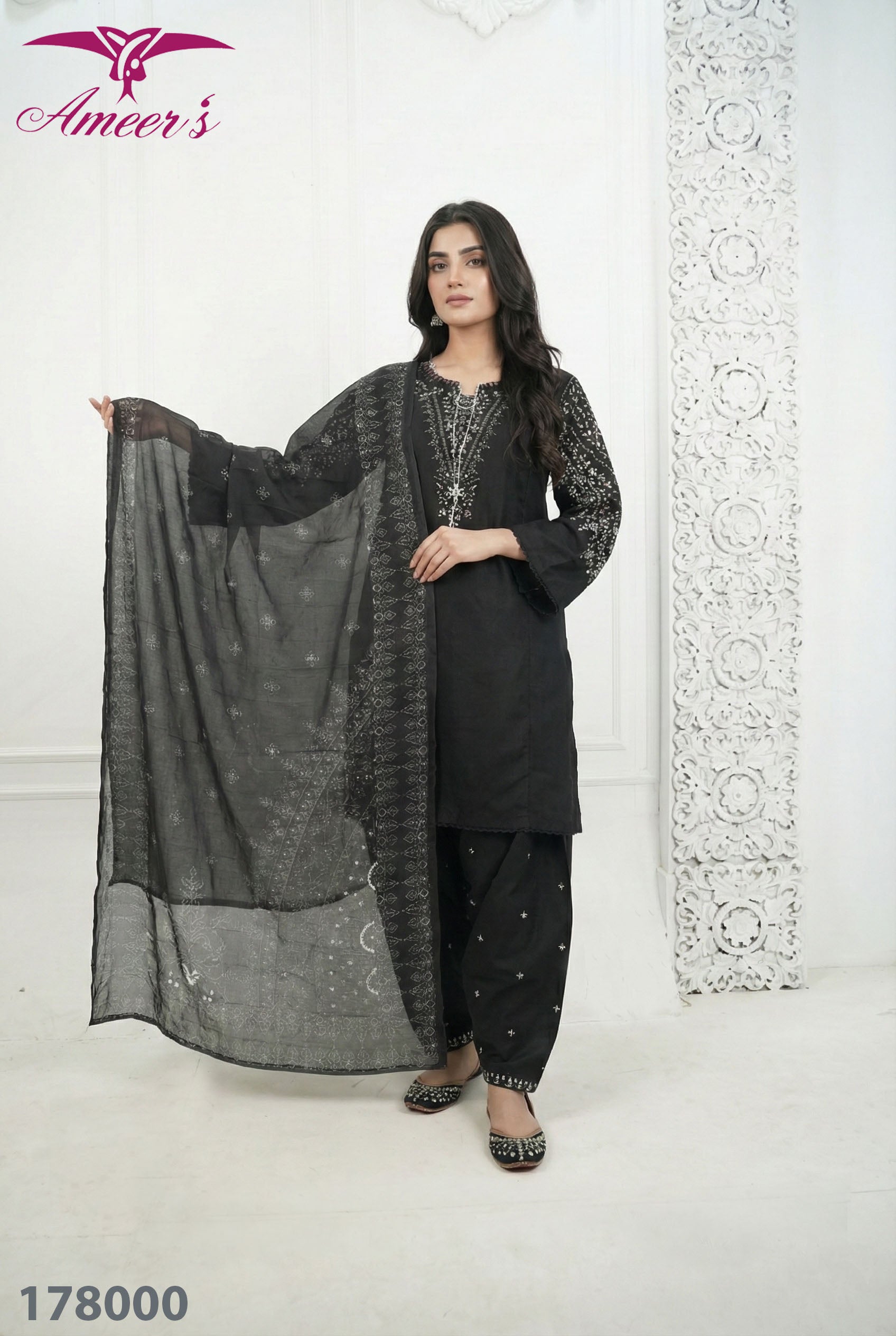 3 Piece - Embroidered || 2026 Khaddar Suit