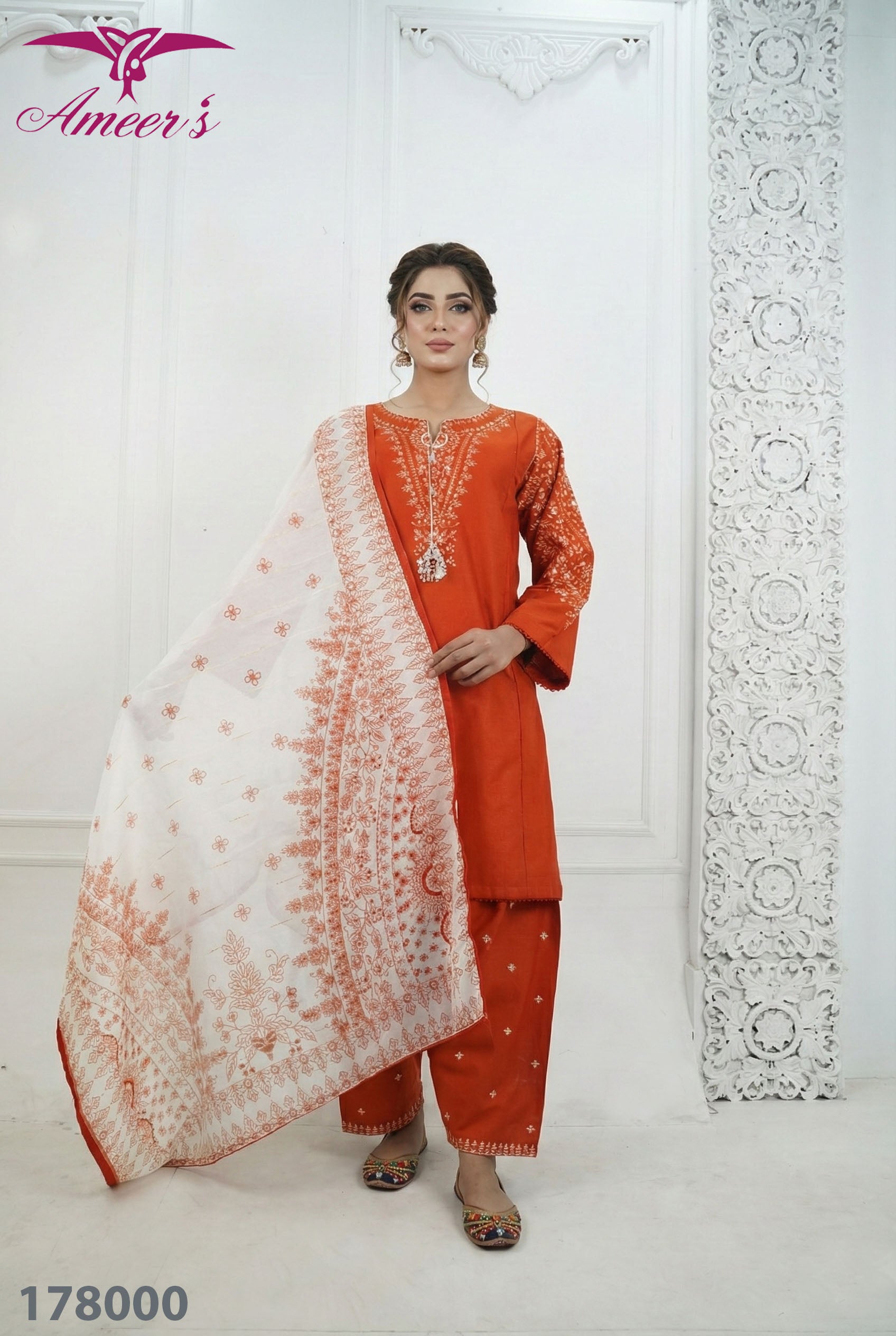 3 Piece - Embroidered || 2026 Khaddar Suit