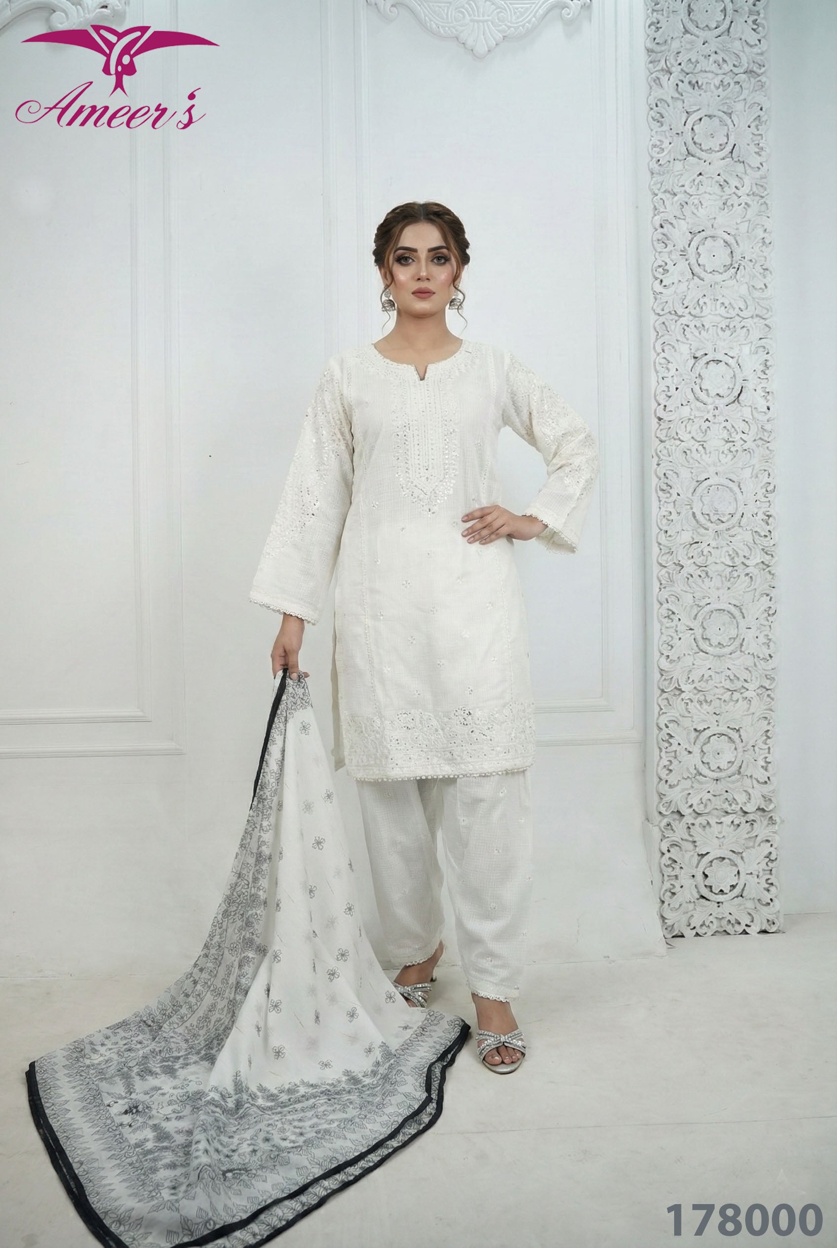 3 Piece - Embroidered || 2026 Khaddar Suit