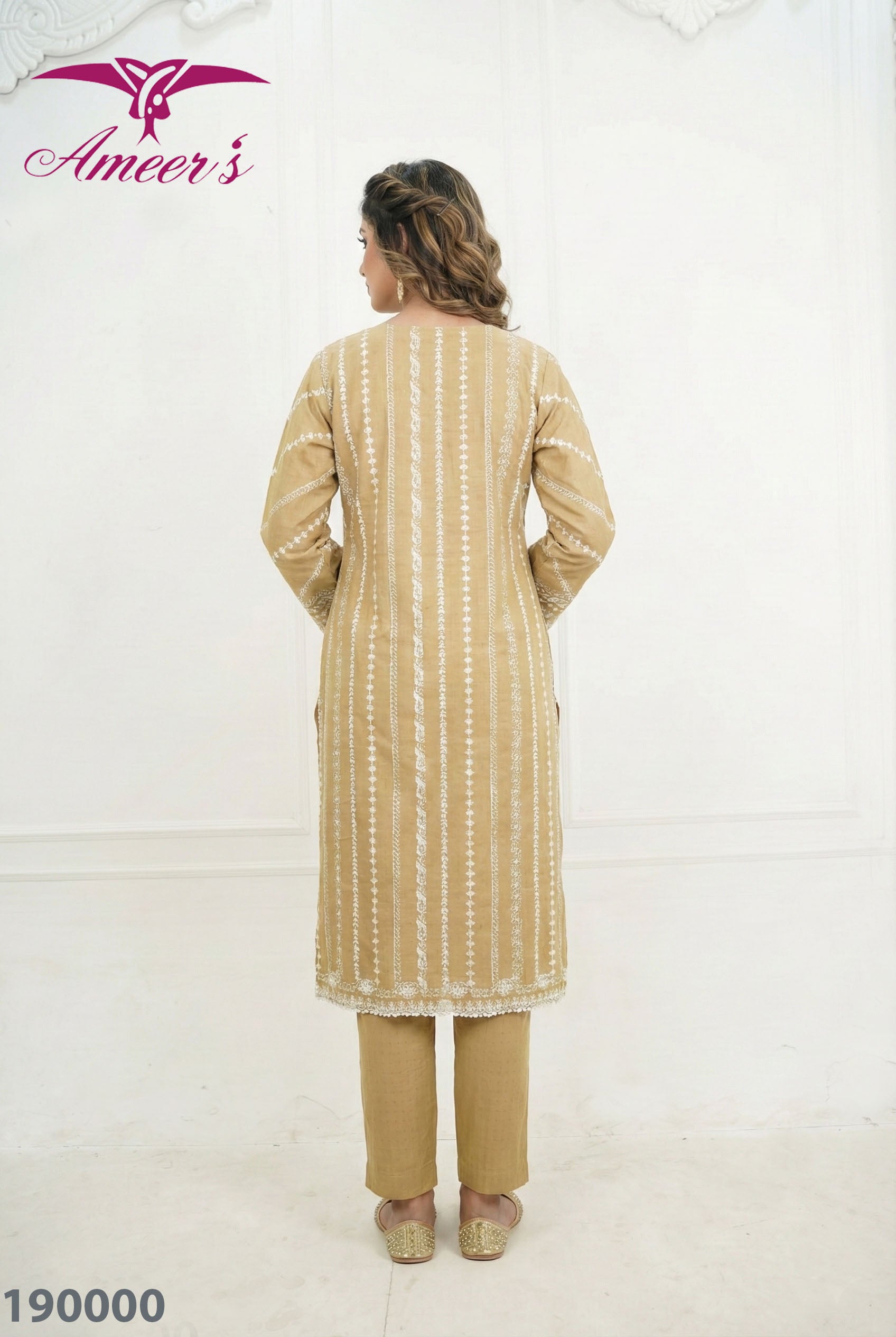 Khaddar Emb suit 2026 - Ready-to-Wear Collection | By Ameer Sons