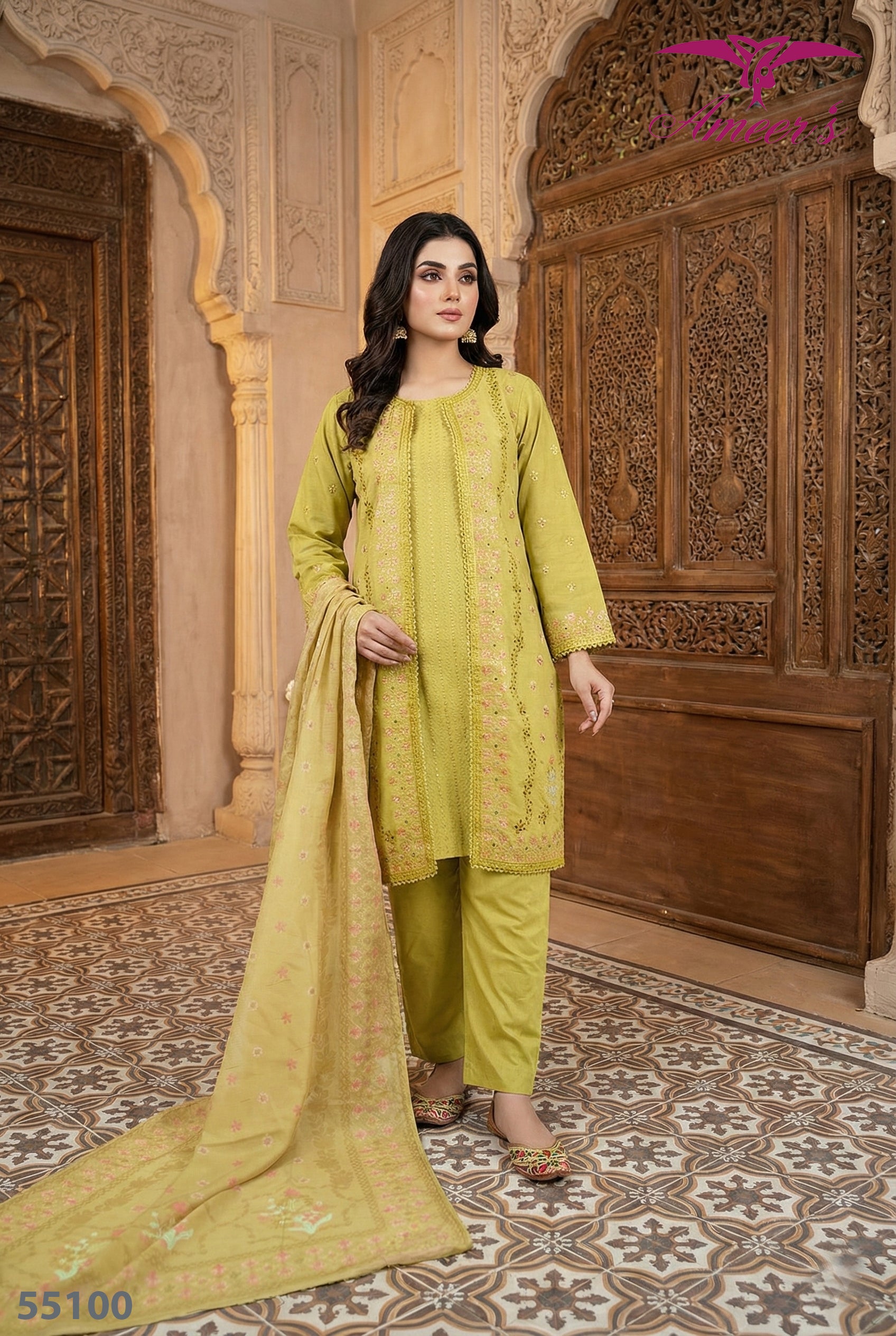 Gown style suit ||khaddar stitched gown suit 2026
