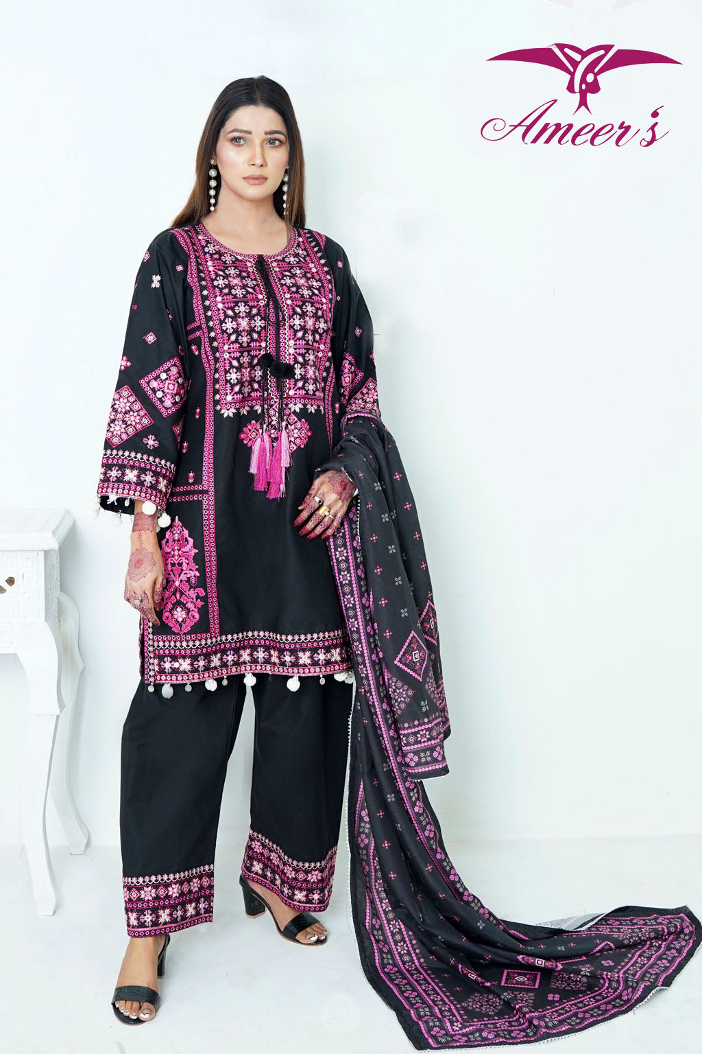Winter Collection 2025 | stitched Khaddar Suits for Women By Ameersons