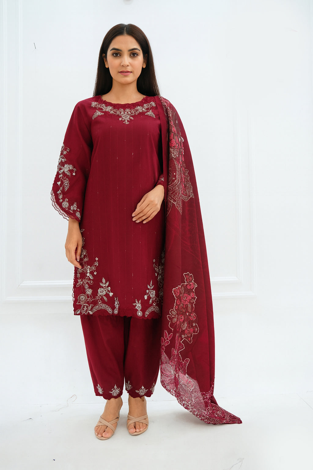 Ameer Sons Khaddar three piece collection