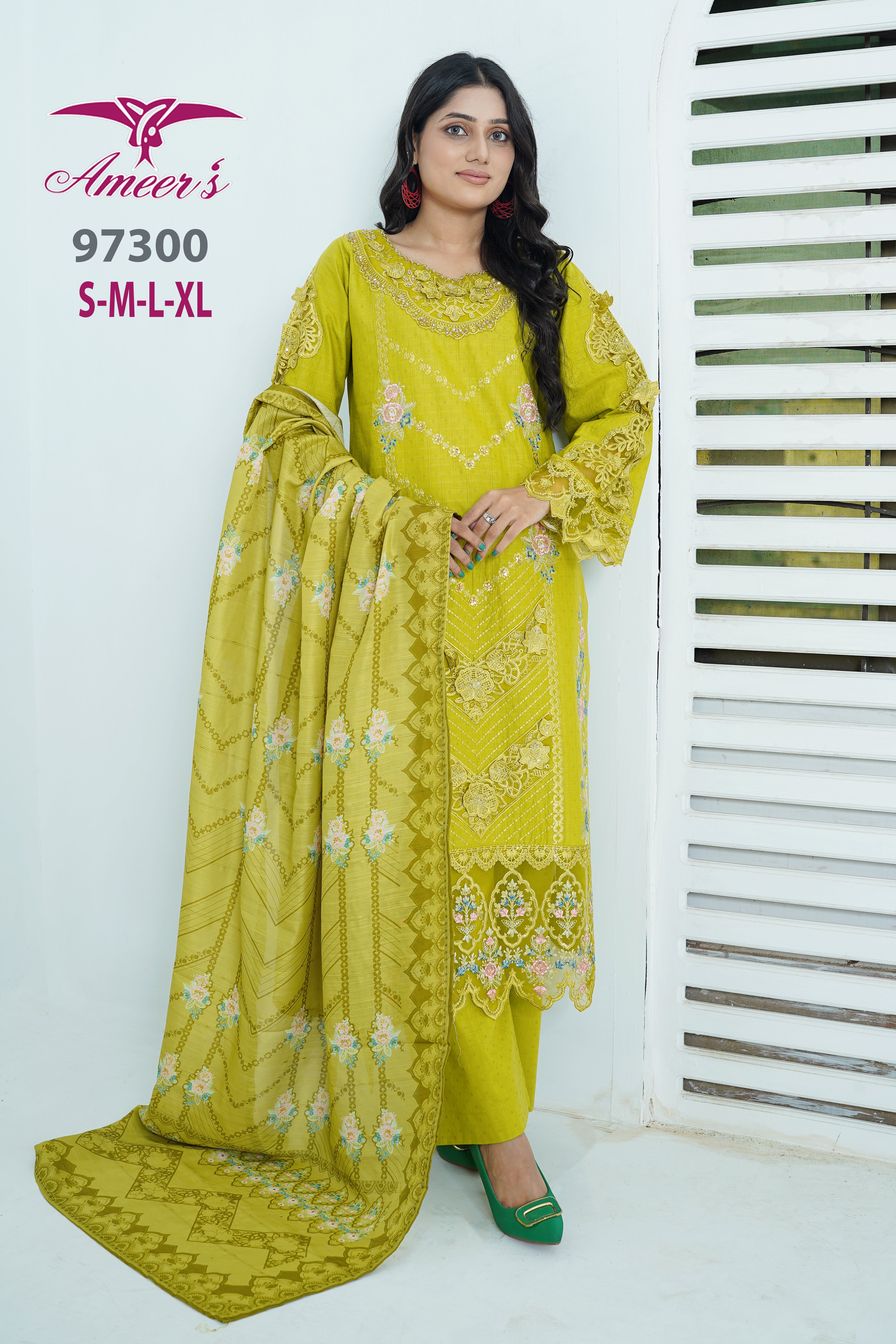 New Khaddar Shirt with plazo and printed duppta