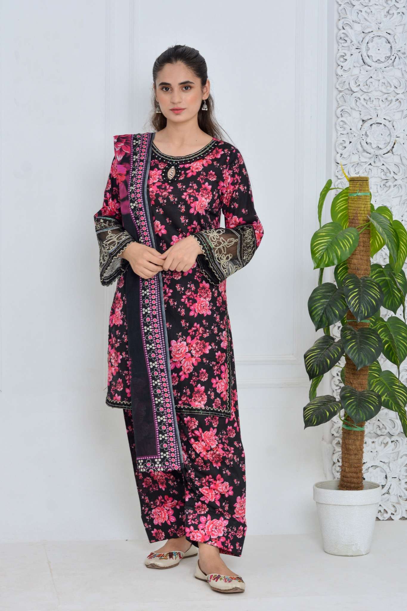 Stitched Lawn 3-Piece Printed lawn | Lawn Suits for Women
