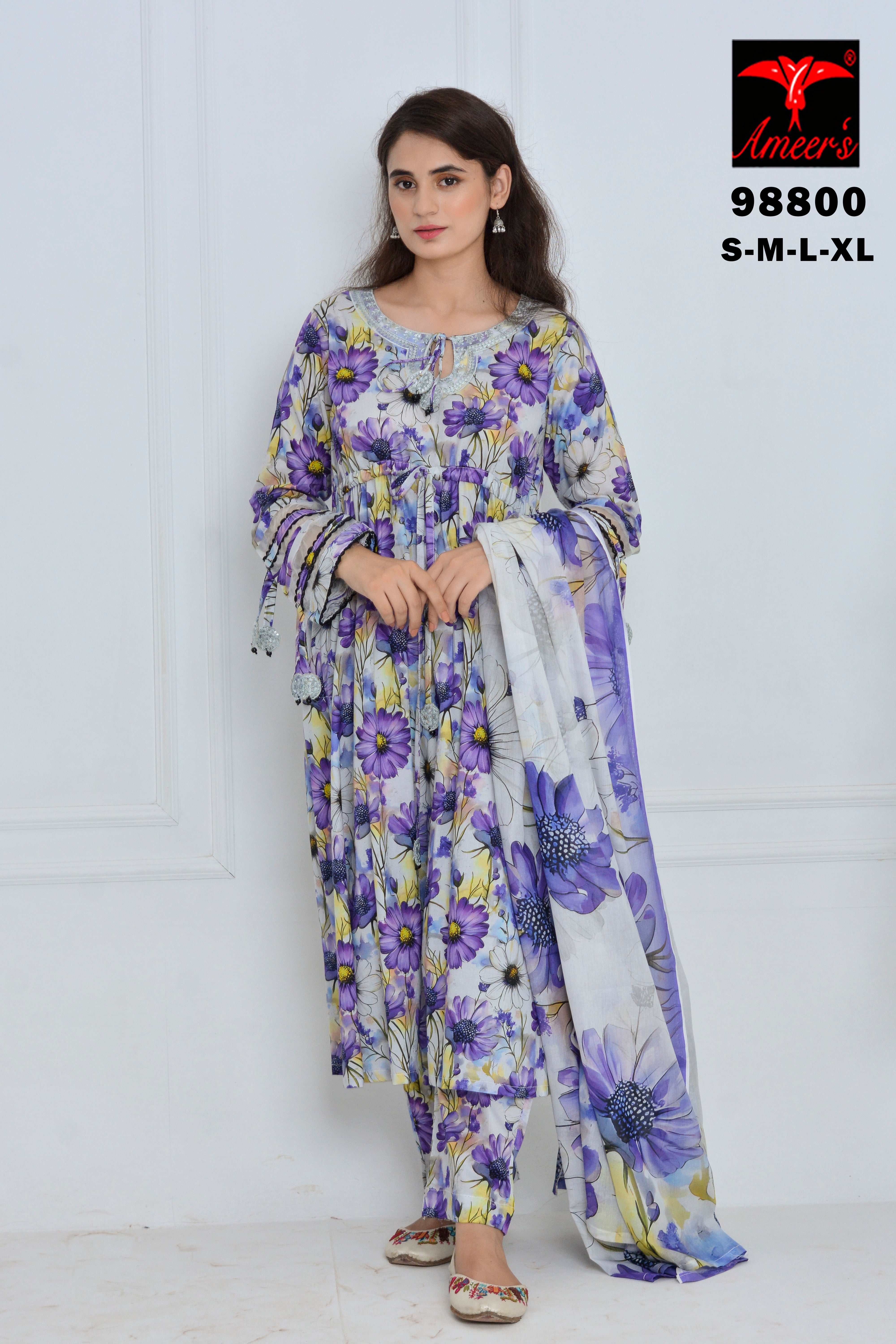 GULYAAN purple premium lawn suit full outfit