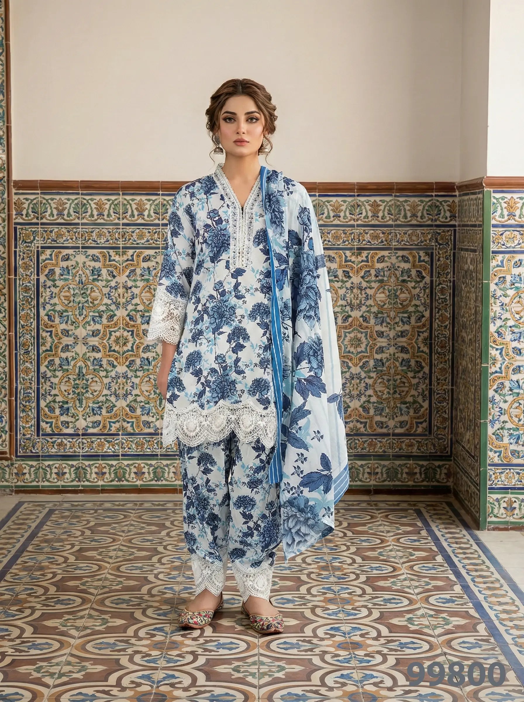 Attractive All Over Printed Suit Designs 2026 |By AmeerSons #99800 Ameer Sons
