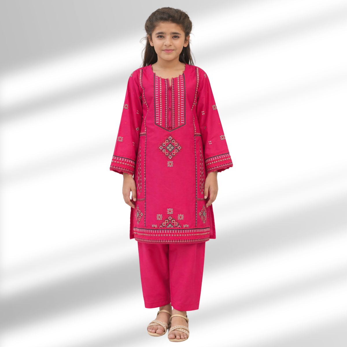 Elegant Kids Embroidered 2PC Suit | Design by AmeerSons ART#230 Ameer Sons