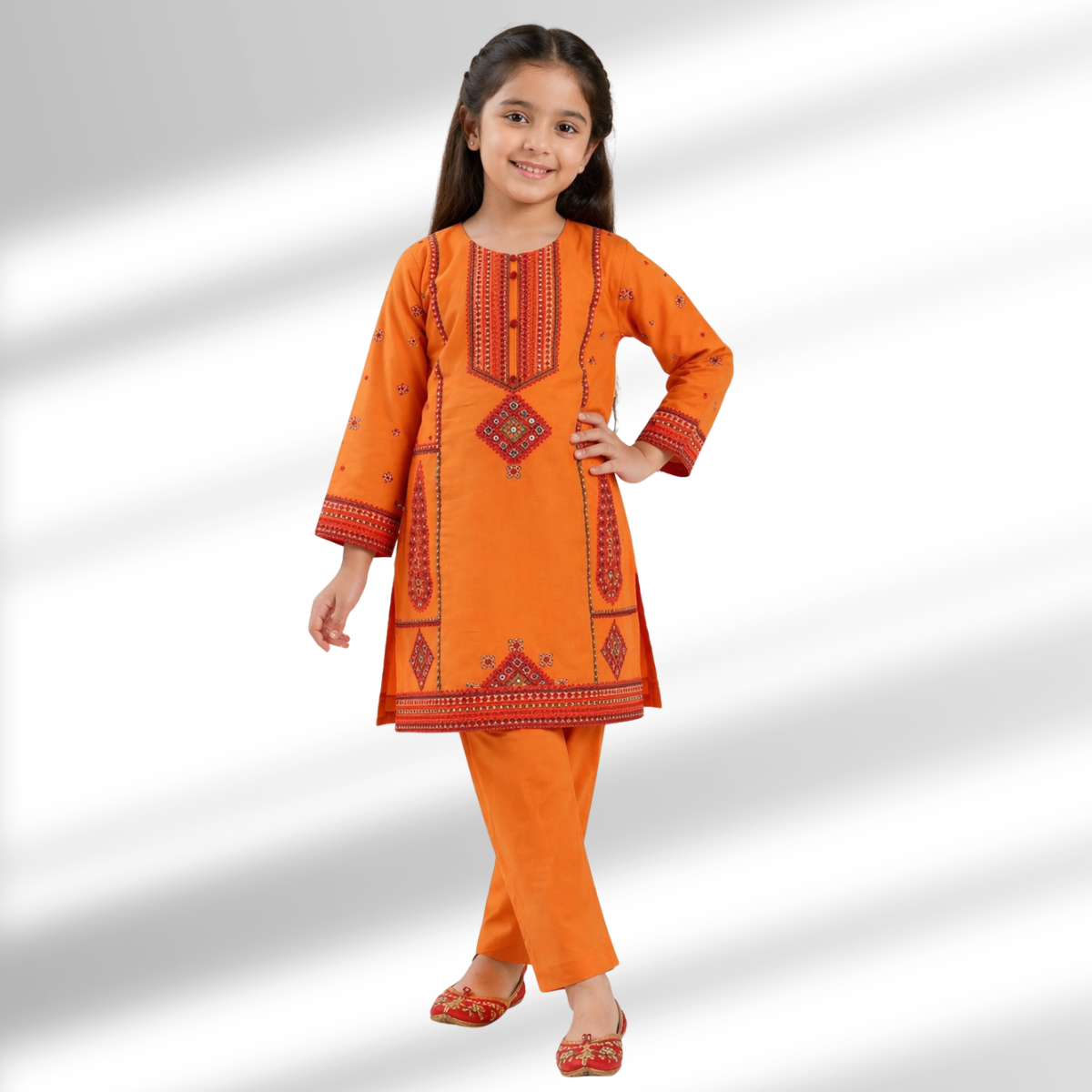 Elegant Kids Embroidered 2PC Suit | Design by AmeerSons ART#230 Ameer Sons