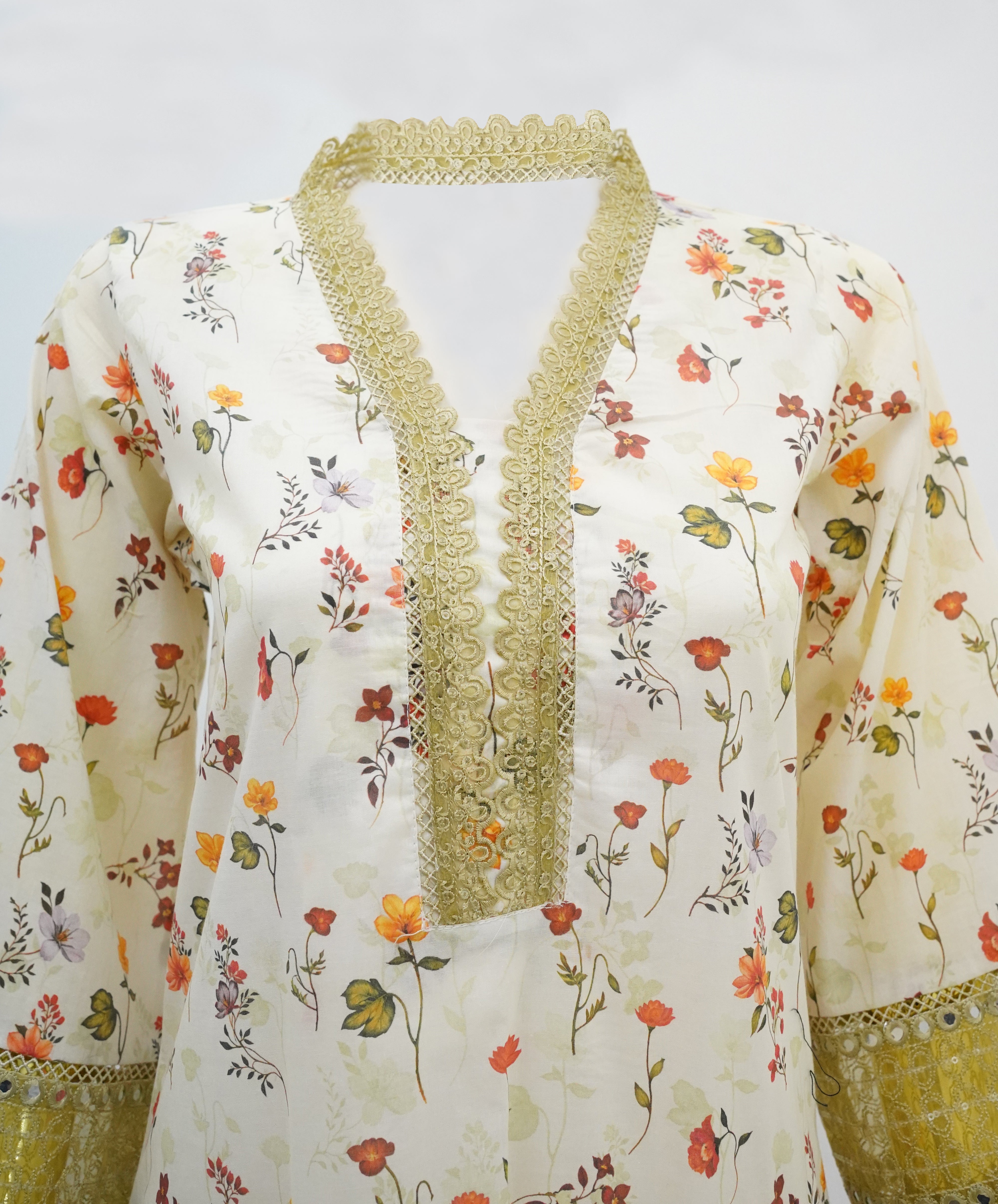 New Digital Print Three Piece Ready To Wear By AmeerSons