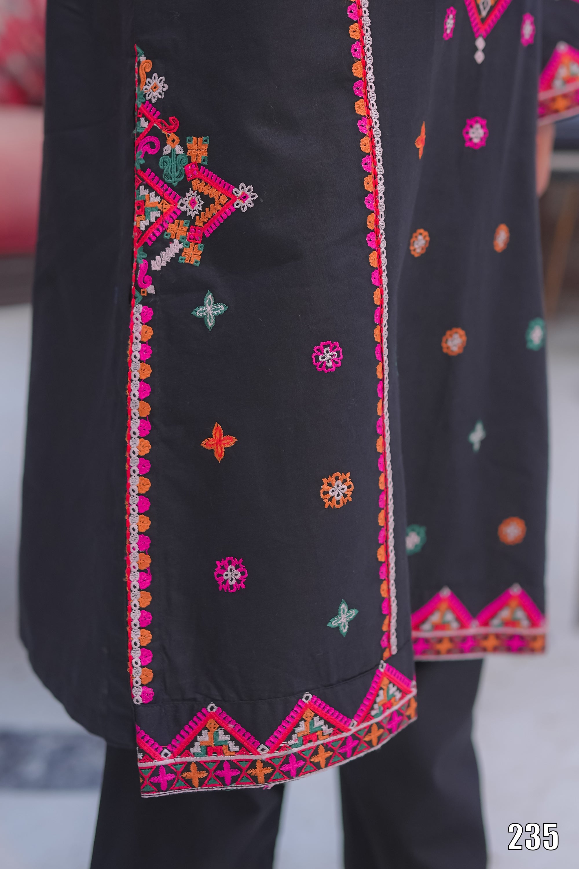 Elegant Embroidered Kids 2PC Suit with Tassel Detail – Festive Collection | Designed By AmeerSons  #235 Ameer Sons