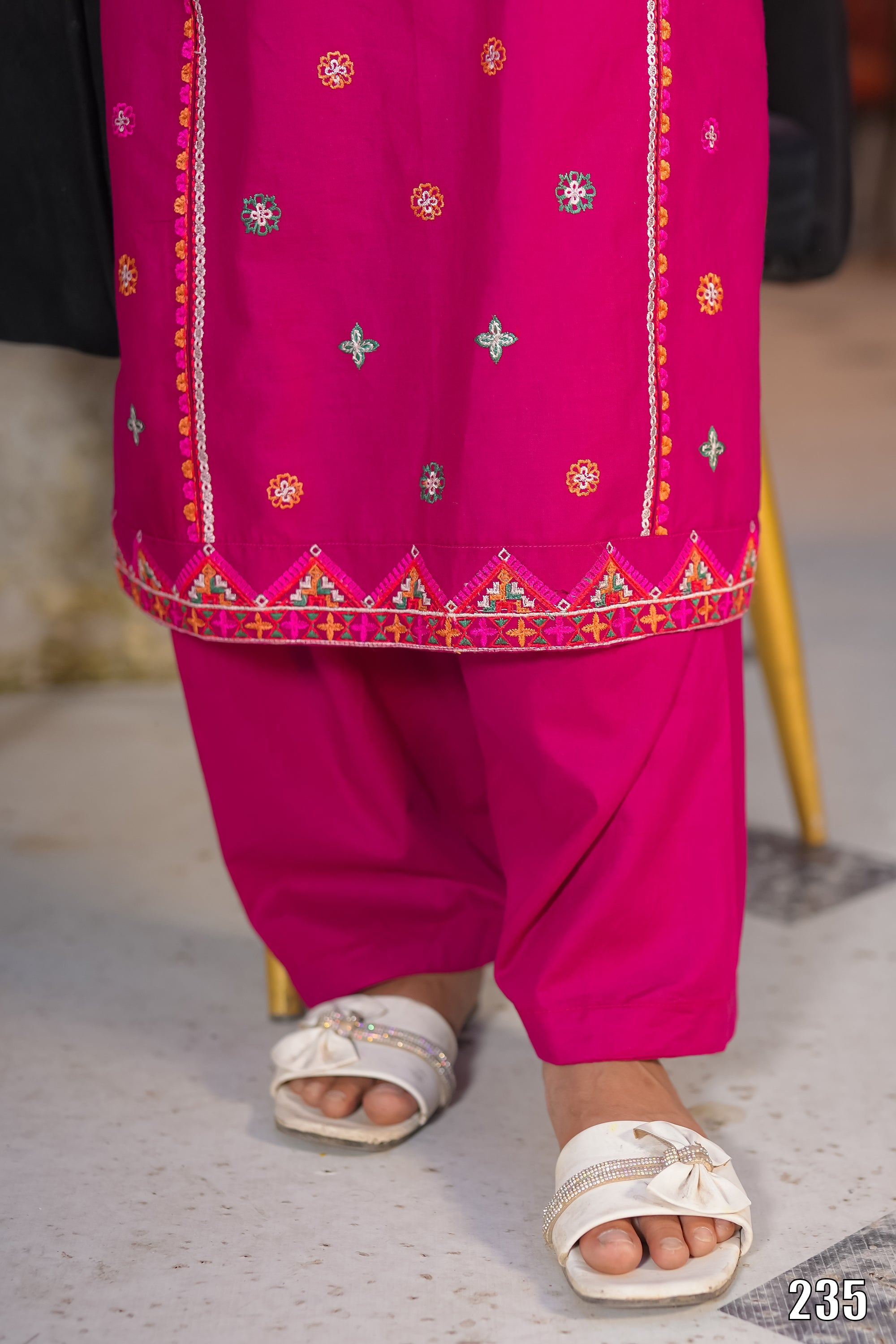 Elegant Embroidered Kids 2PC Suit with Tassel Detail – Festive Collection | Designed By AmeerSons  #235 Ameer Sons