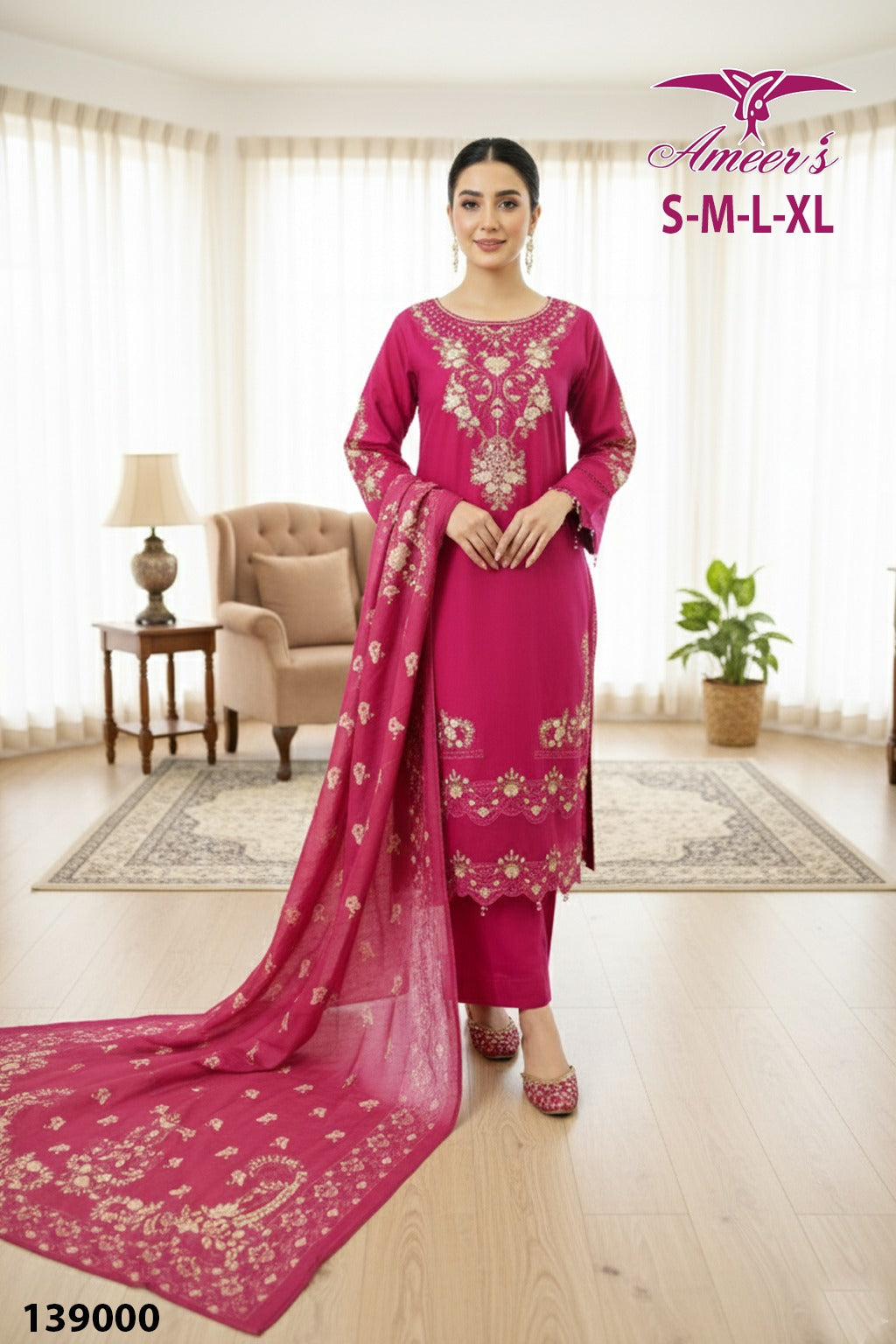 New Three Piece Ladies Collection By Ameer Sons