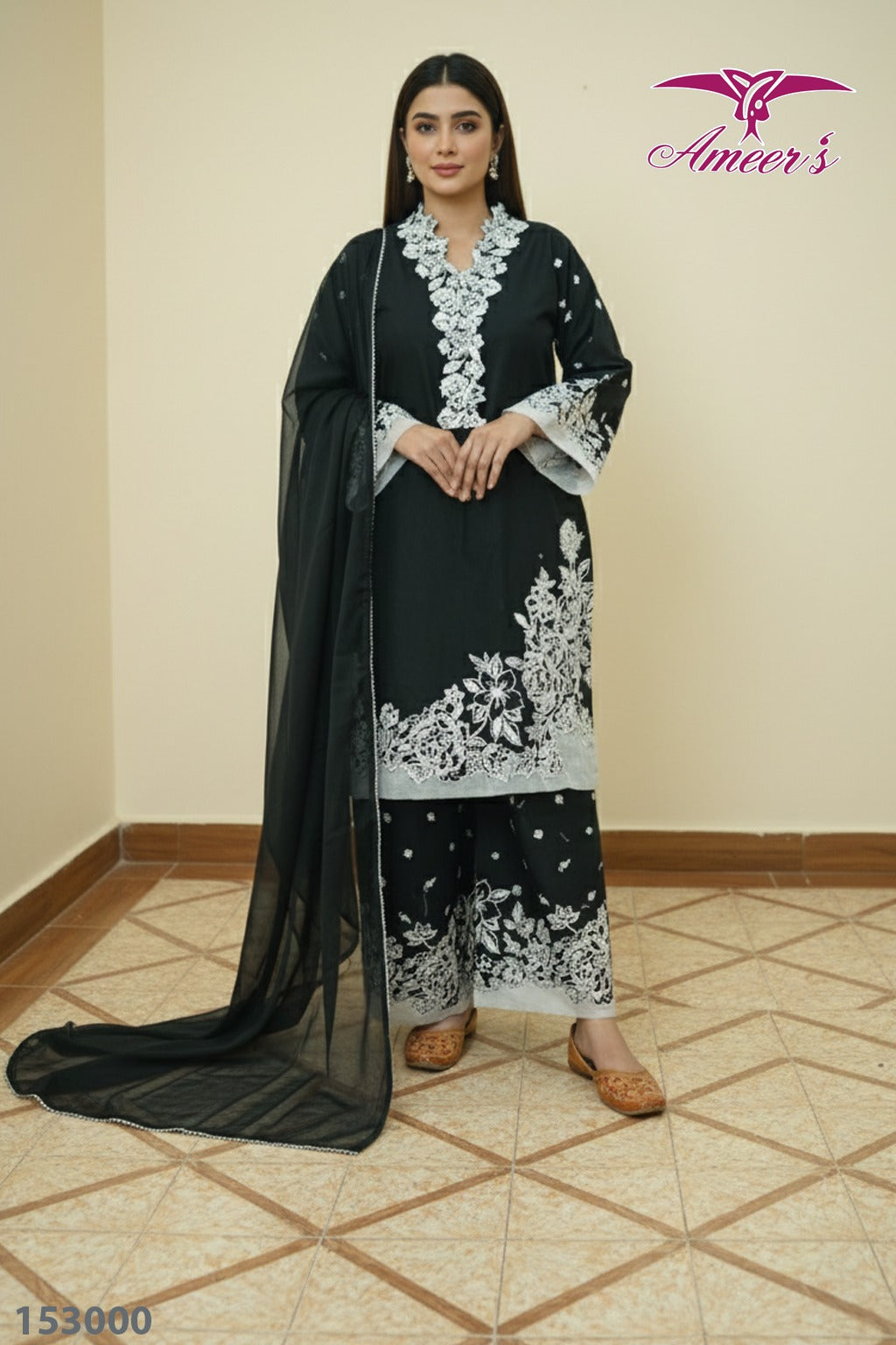 New Three Piece Ladies Collection By Ameer Sons