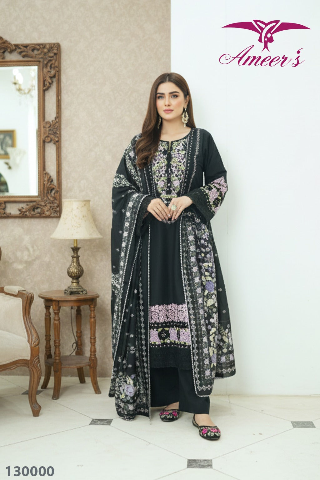 New Three Piece Ladies Collection By Ameer Sons