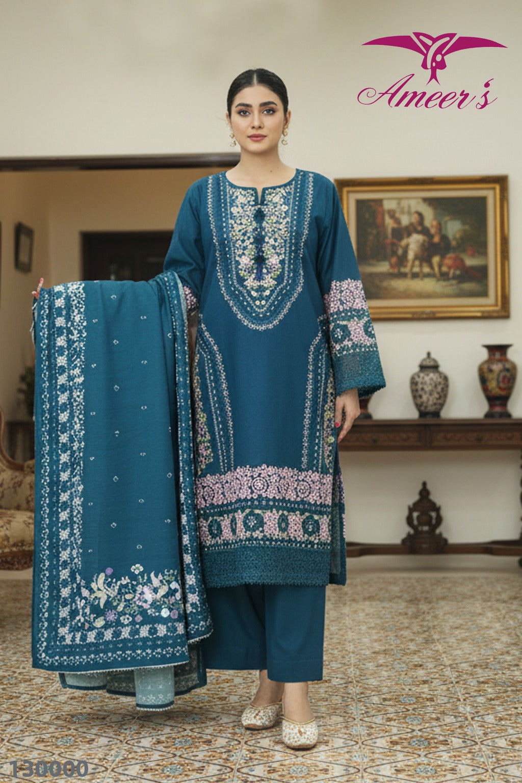 New Three Piece Ladies Collection By Ameer Sons