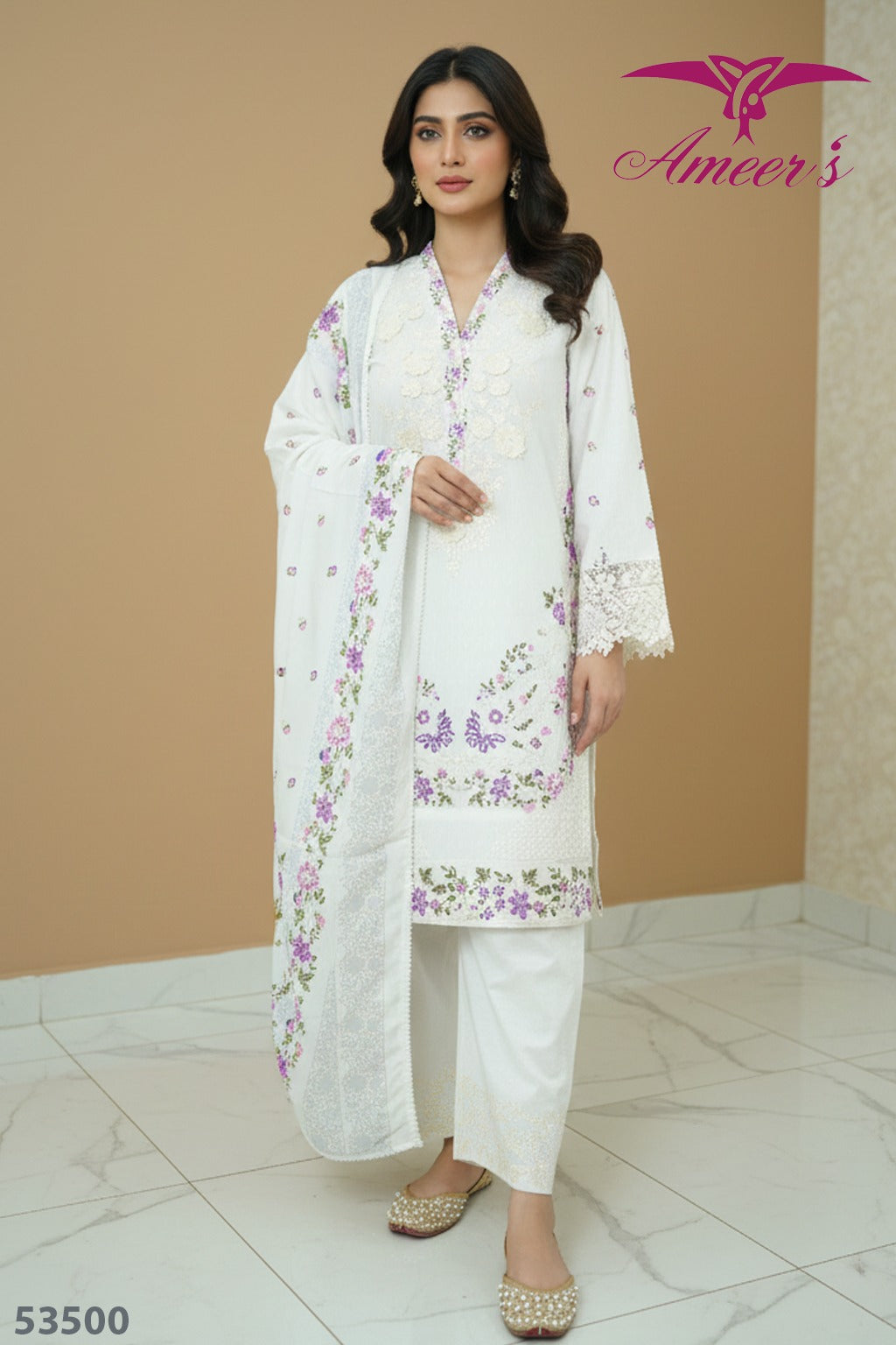 New Three Piece Ladies Collection By Ameer Sons