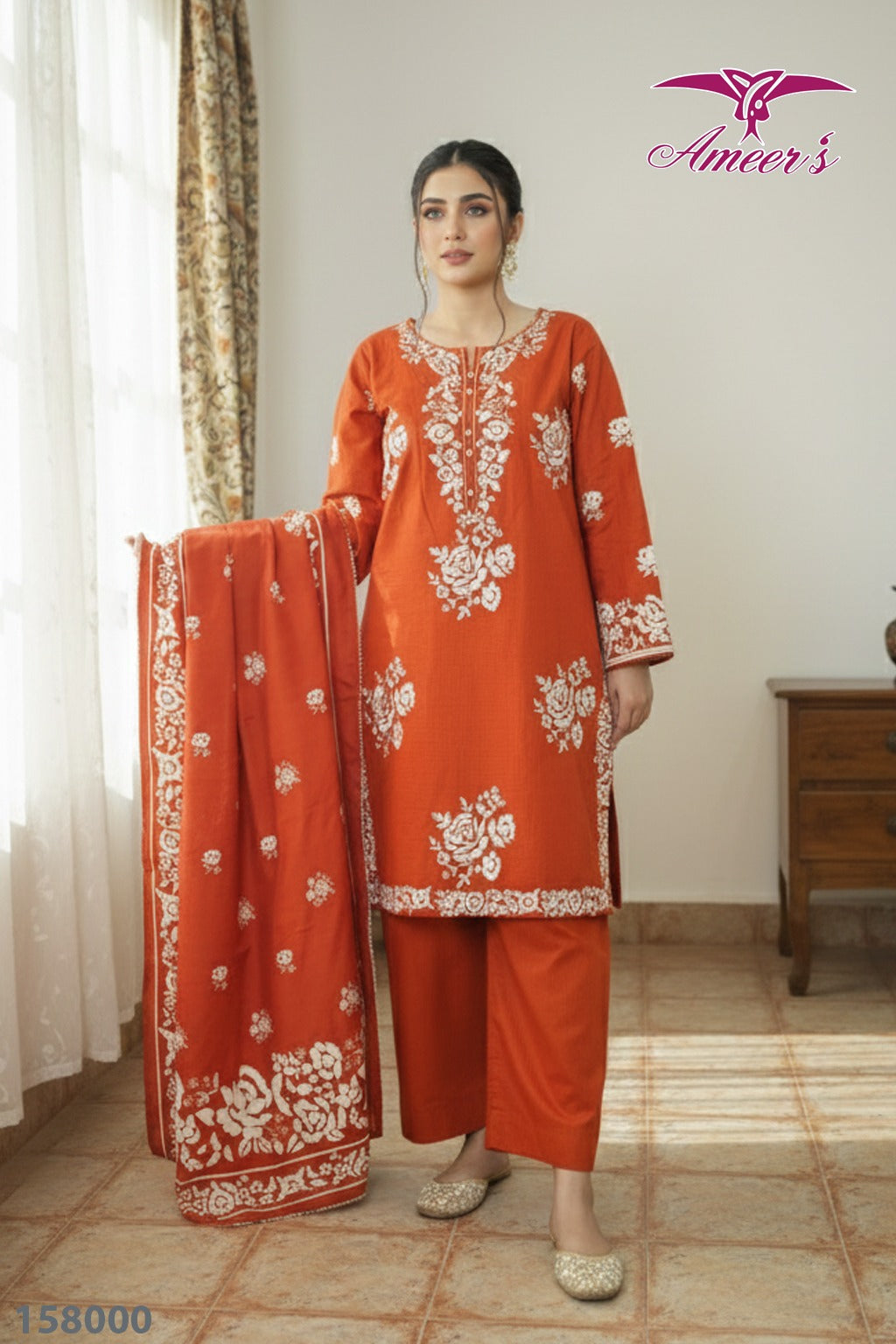 New Three Piece Ladies Collection By Ameer Sons