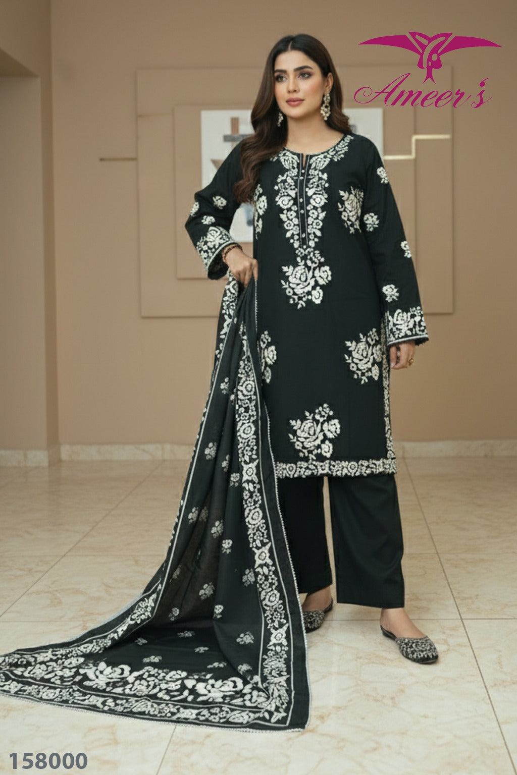 New Three Piece Ladies Collection By Ameer Sons