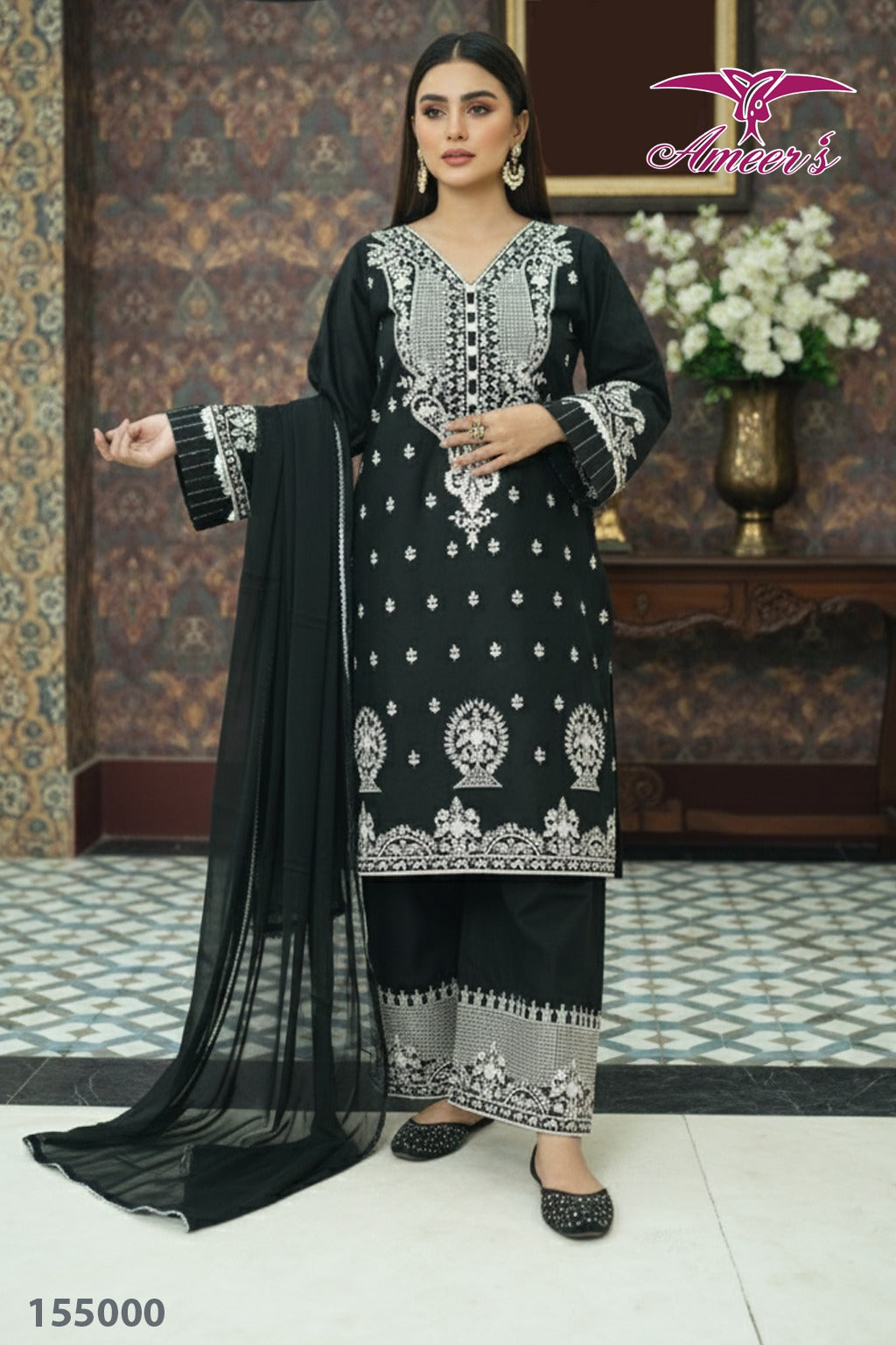 New Three Piece Ladies Collection By Ameer Sons