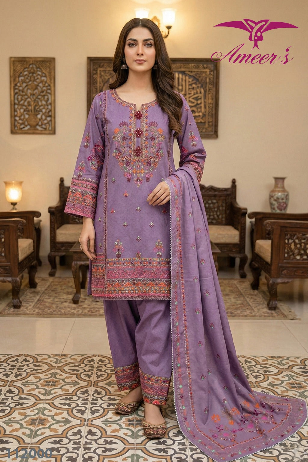 New Fully Embroider Three Piece Collections By Ameersons