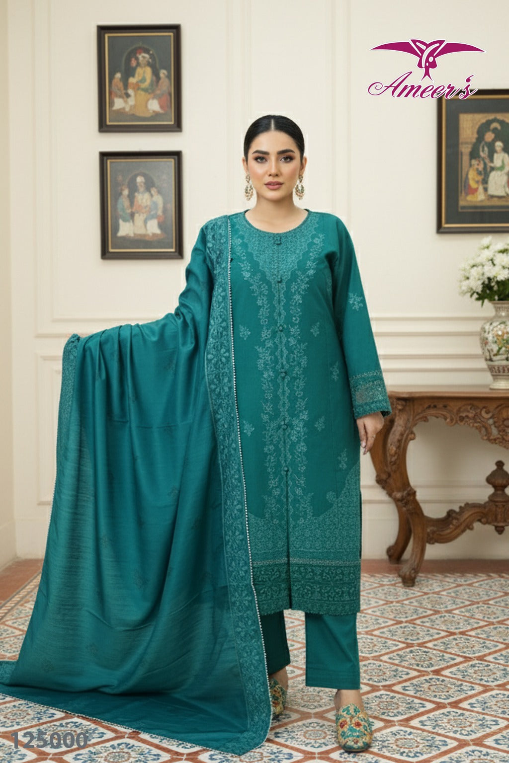 New Three Piece Ladies Collection By Ameer Sons