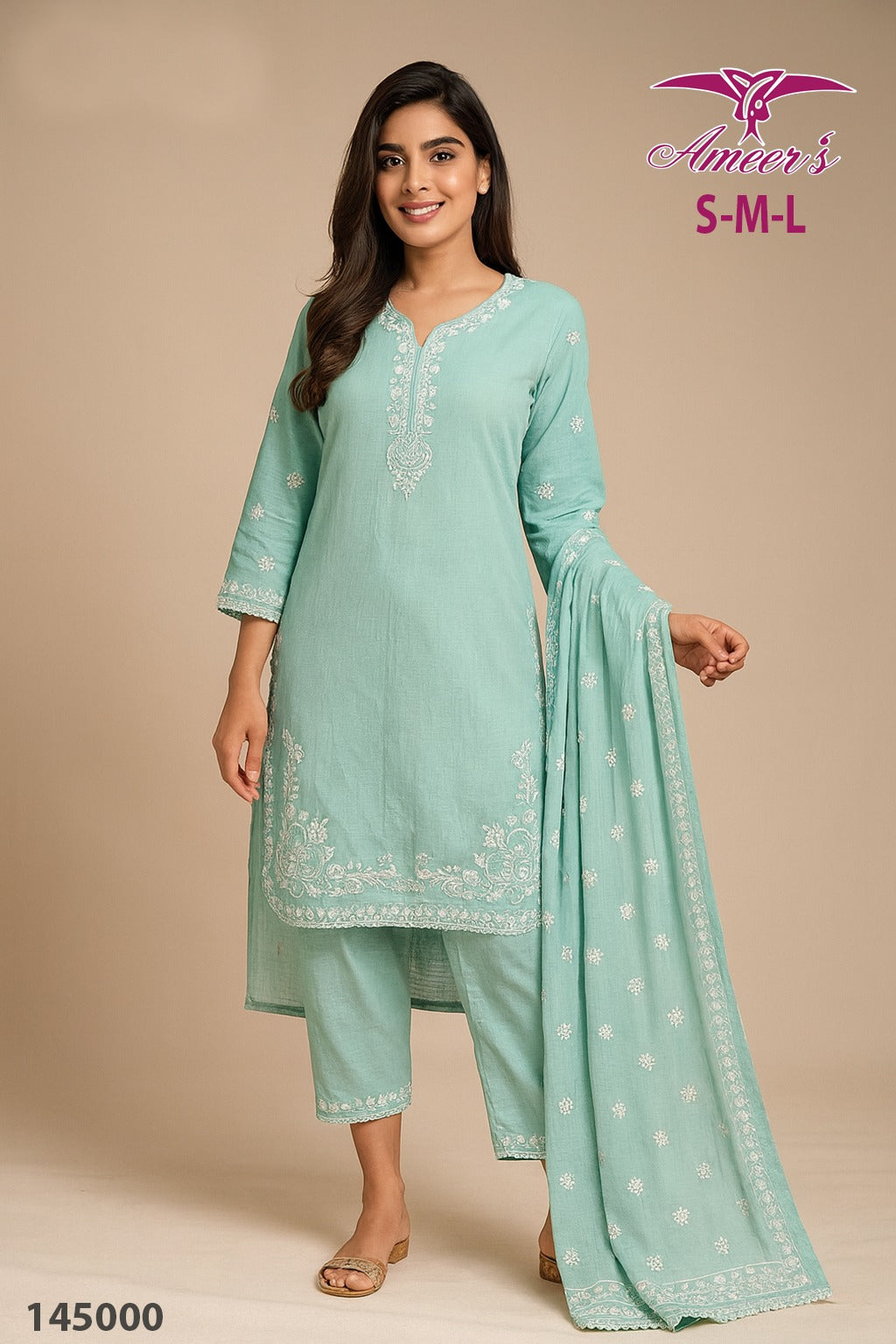 New Three Piece Ladies Collection By Ameer Sons