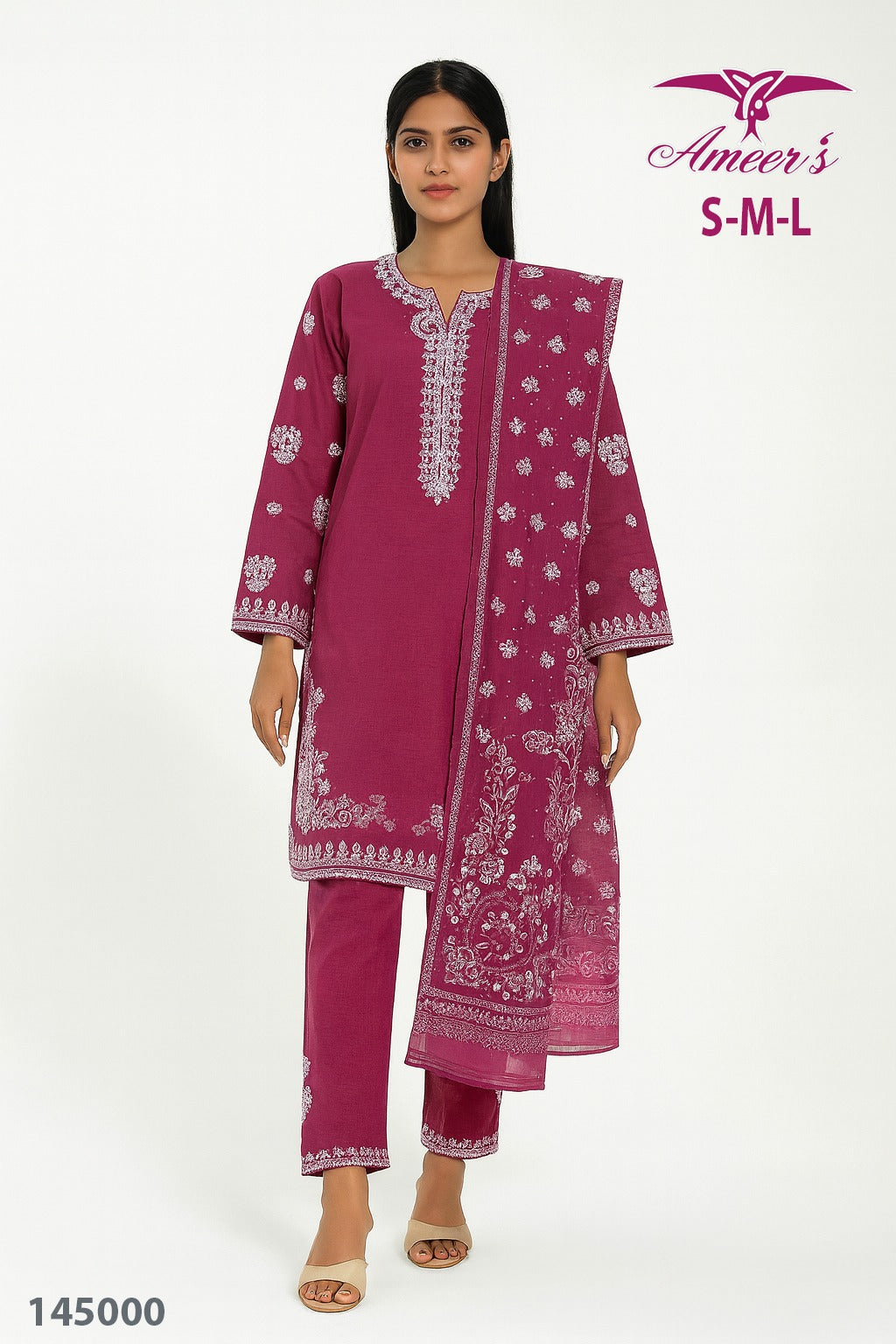 New Three Piece Ladies Collection By Ameer Sons