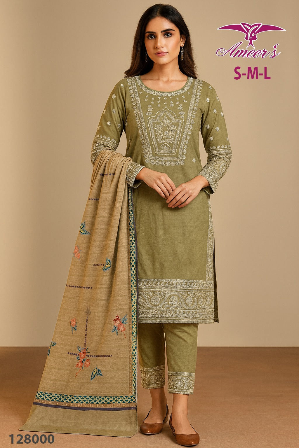 New Three Piece Ladies Collection By Ameer Sons