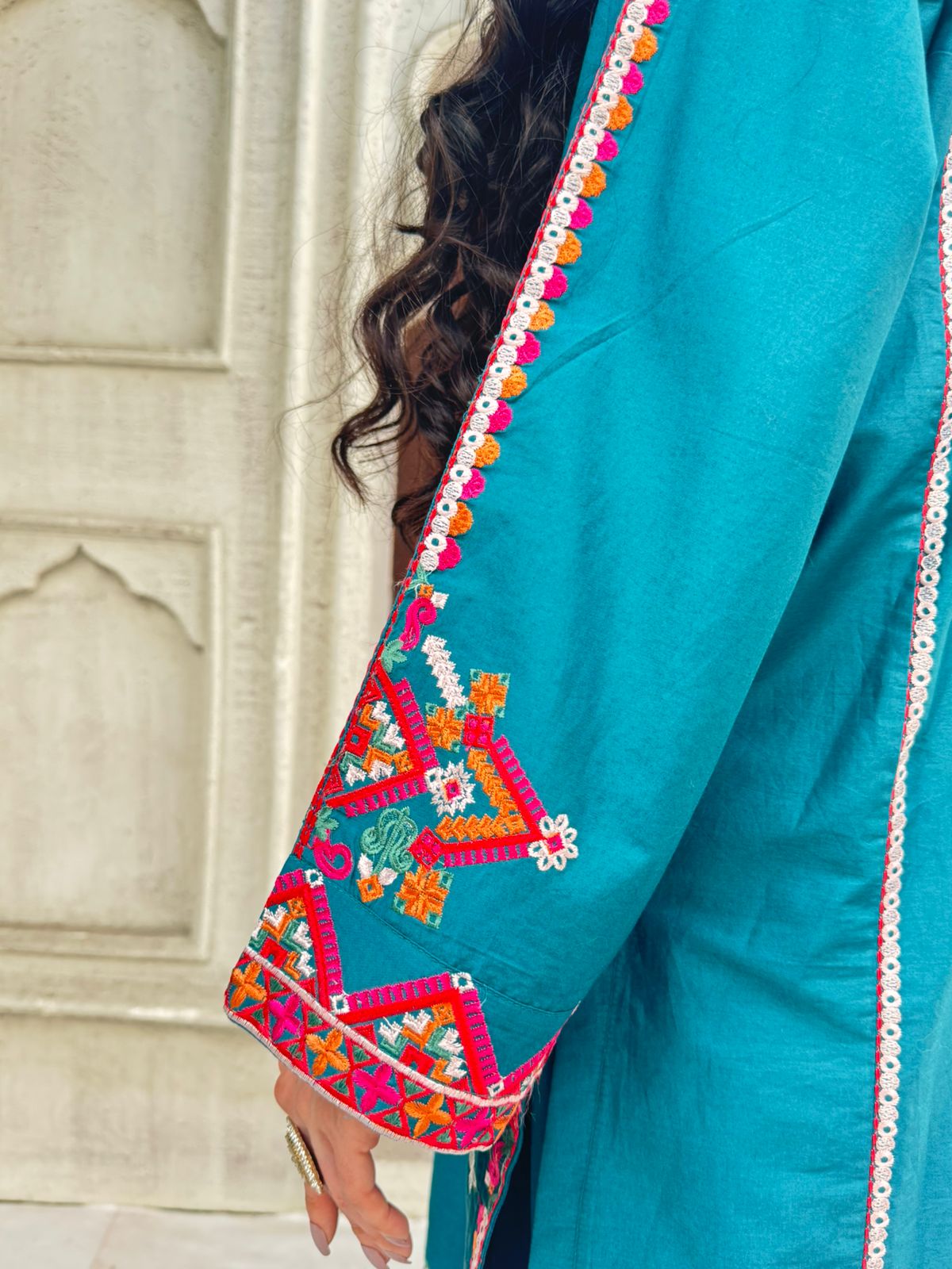 Elegant Black Embroidered 3PC Suit with Multicolor Detailing – Premium Festive Wear | Designed By AmeerSons #215000